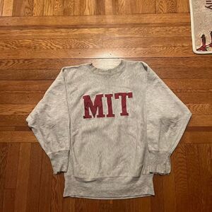 USA made 90s MIT champion reverse weave crew neck‎ sweatshirt 
Size m